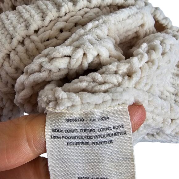 Moth Anthropologie Sweater Open Knit Sweater Women M Cream Pullover Sweater - Picture 7 of 8